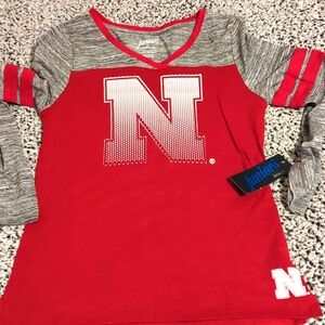 Nebraska Cornhuskers Women's XL Long Sleeve Tee Shirt New